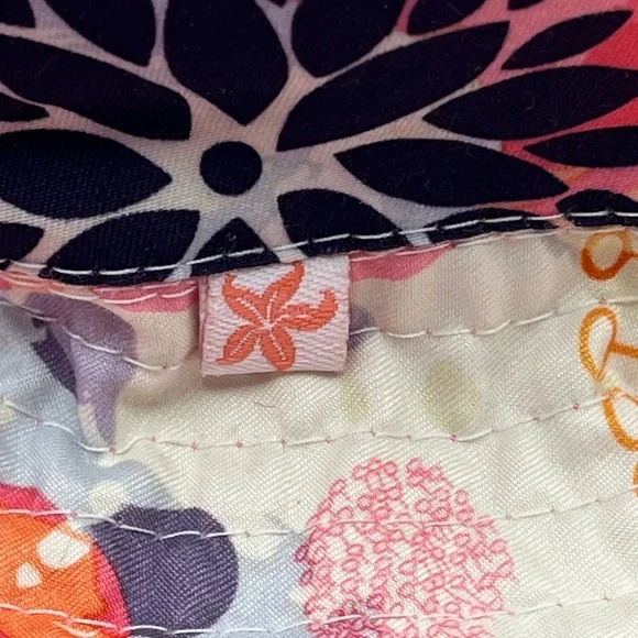 Floral Sun Hat - Purple & Coral - Picture 2 of 9